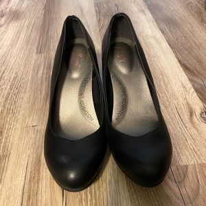 Jellypop Comfort Cushion Wedges Black size 8